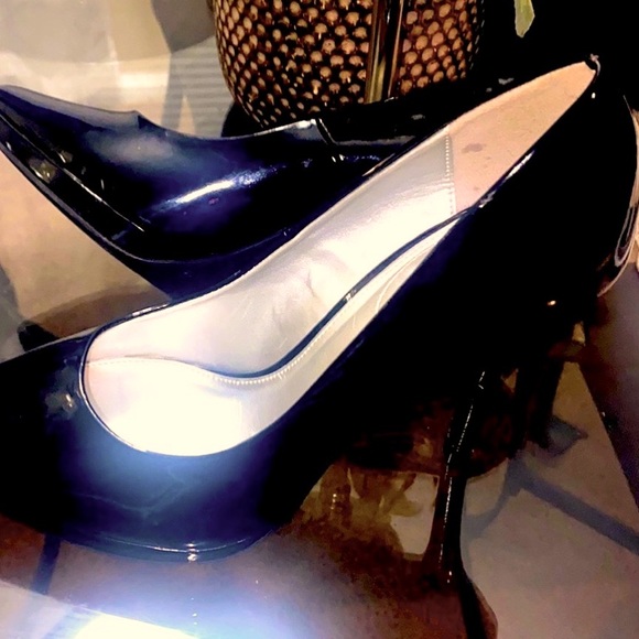 Limelight patent leather like new high heel black pumps size 8.5 - Picture 2 of 6